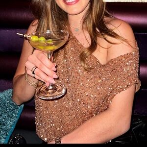 Retrofete Myles Top in Bronze